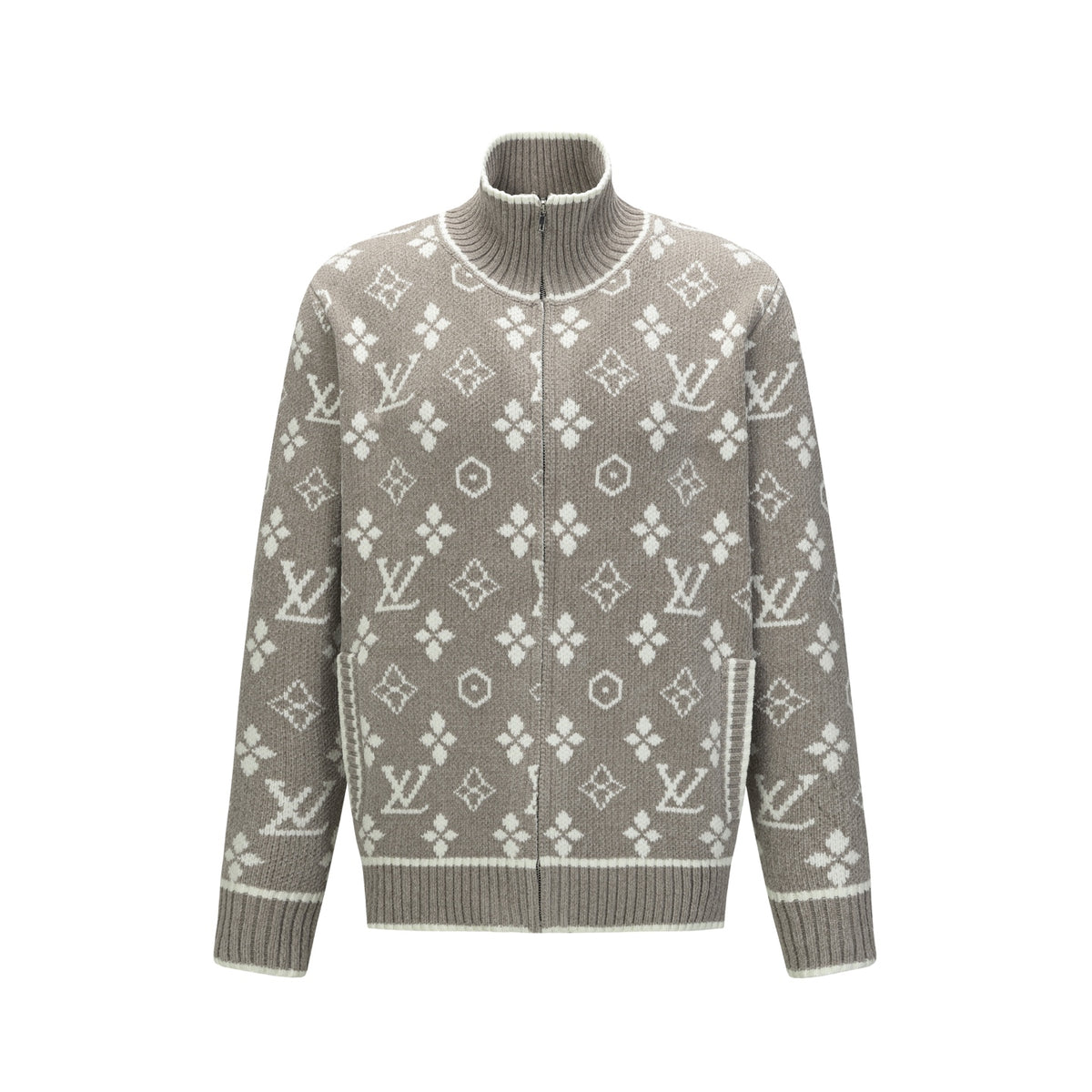 LV Jaquard Cardigan Sweater - Women's