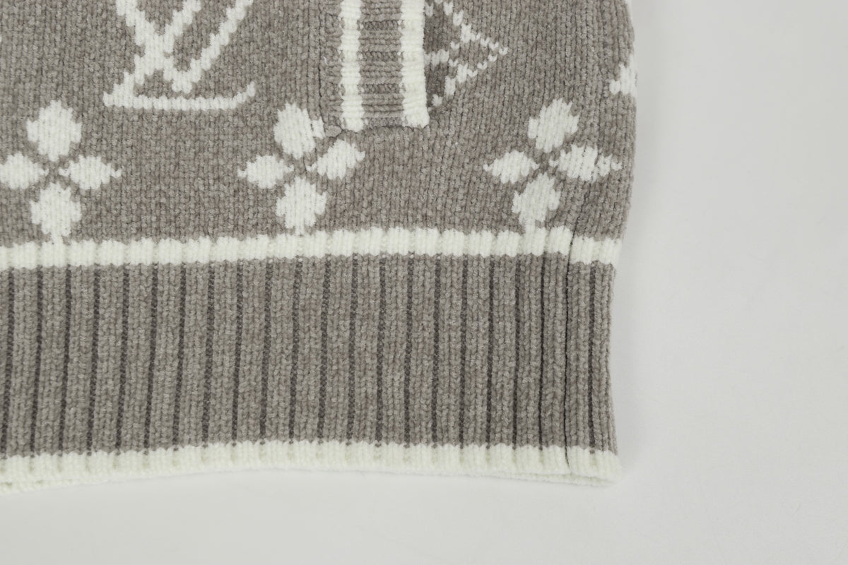 LV Jaquard Cardigan Sweater - Women's