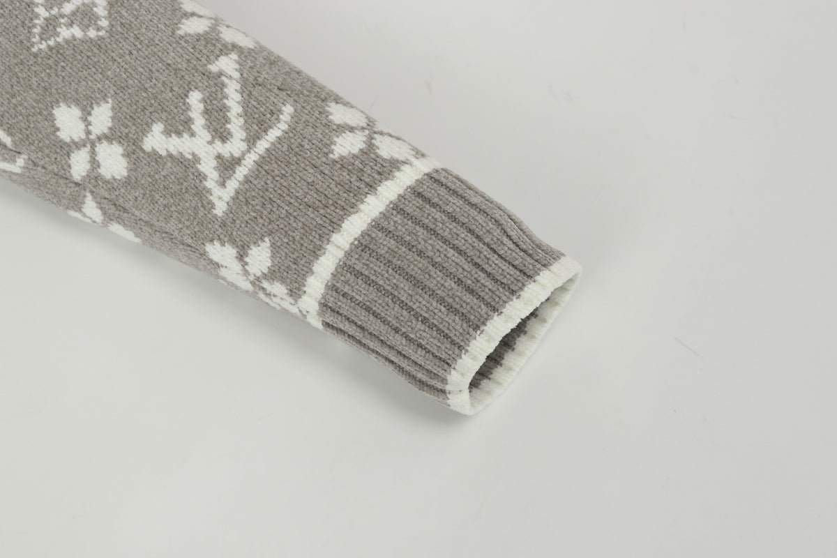LV Jaquard Cardigan Sweater - Women's