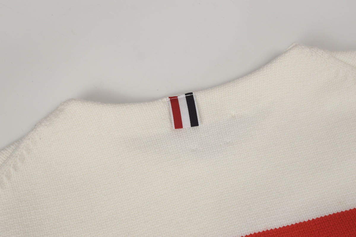 Thom Browne Striped Crew Neck Sweater