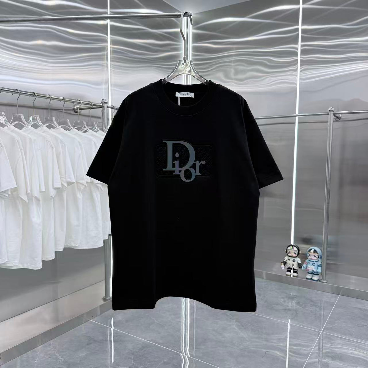 Dior Embossed Crew Neck T-Shirt