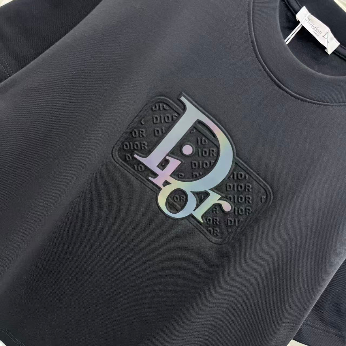 Dior Embossed Crew Neck T-Shirt