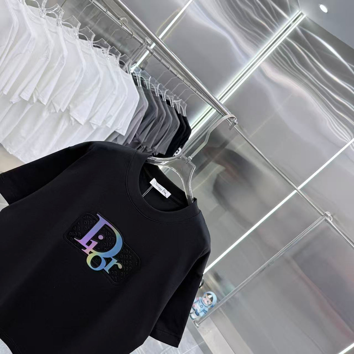 Dior Embossed Crew Neck T-Shirt