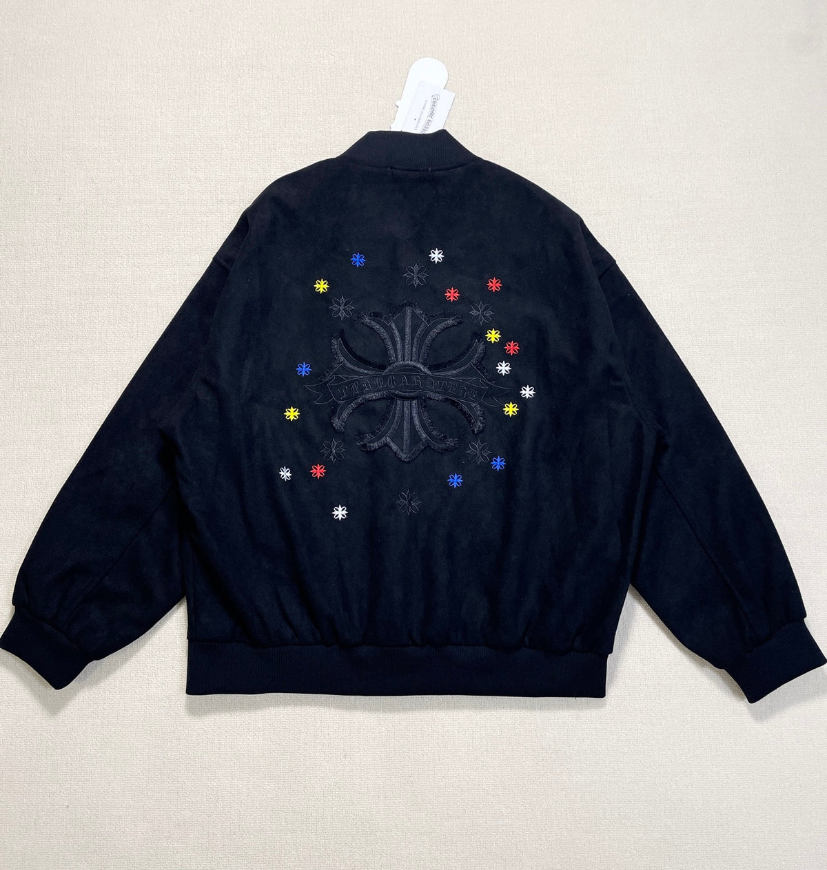 Chrome Hearts Suede Baseball Jacket