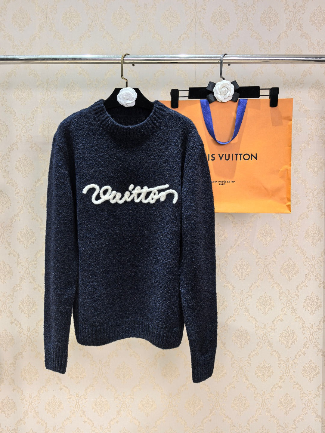 LV Lettered Zip-Up Cardigan Women's
