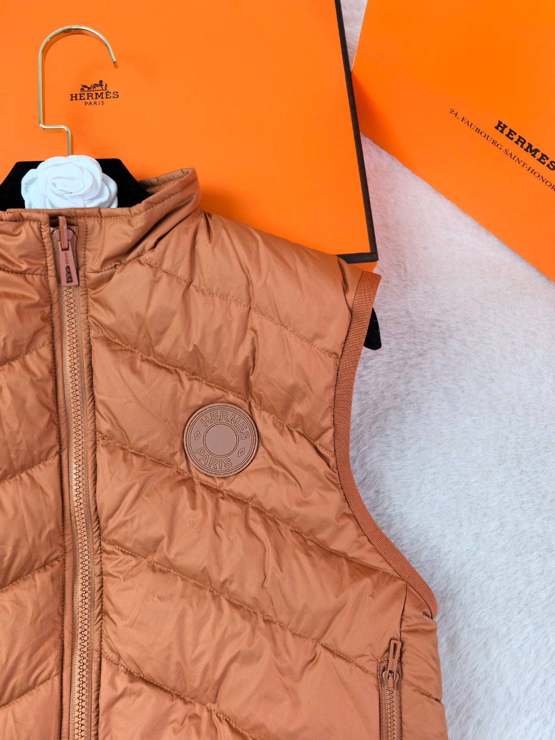 Hermes Reversible Down Vest Women's