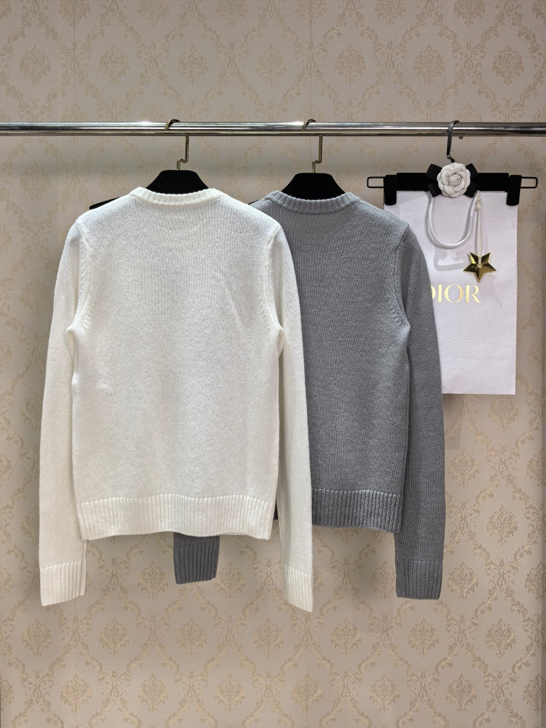 Loro Piana Diamond Pattern Long Sleeve Sweater Women's