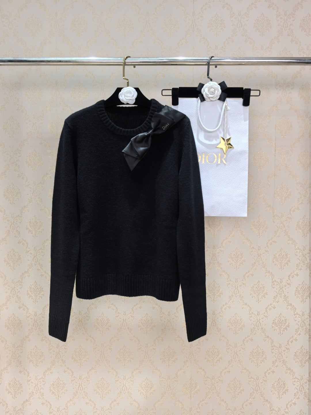 Loro Piana Diamond Pattern Long Sleeve Sweater Women's