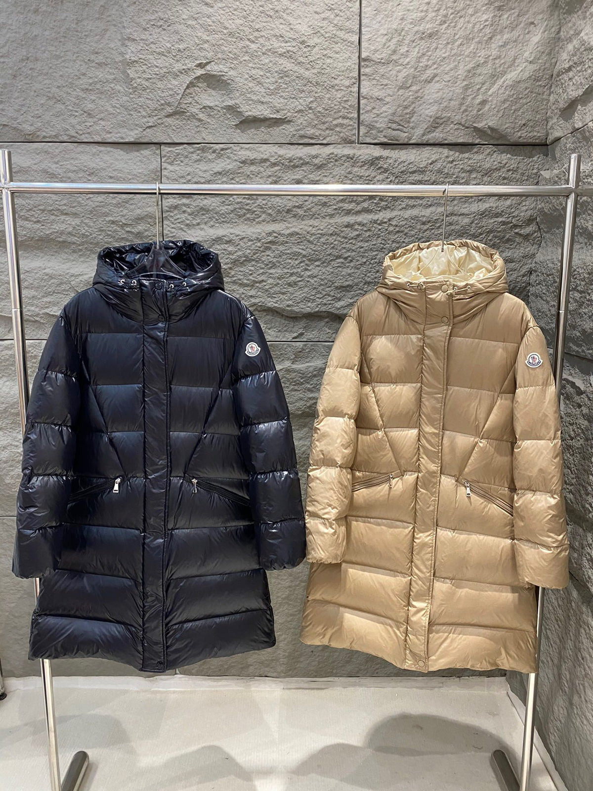 Moncler Bellevue Long Belted Down Jacket - Women's