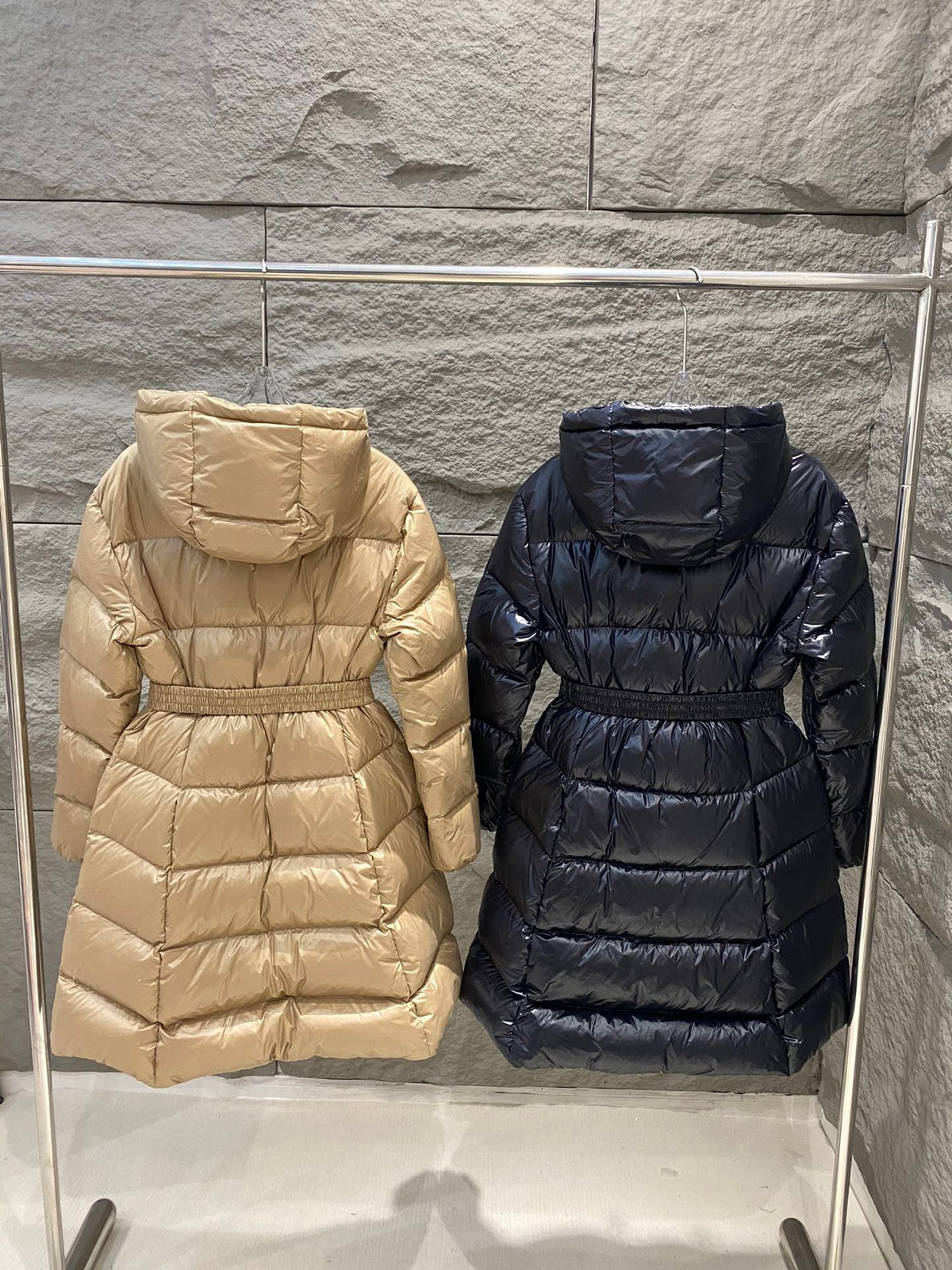 Moncler Bellevue Long Belted Down Jacket - Women's