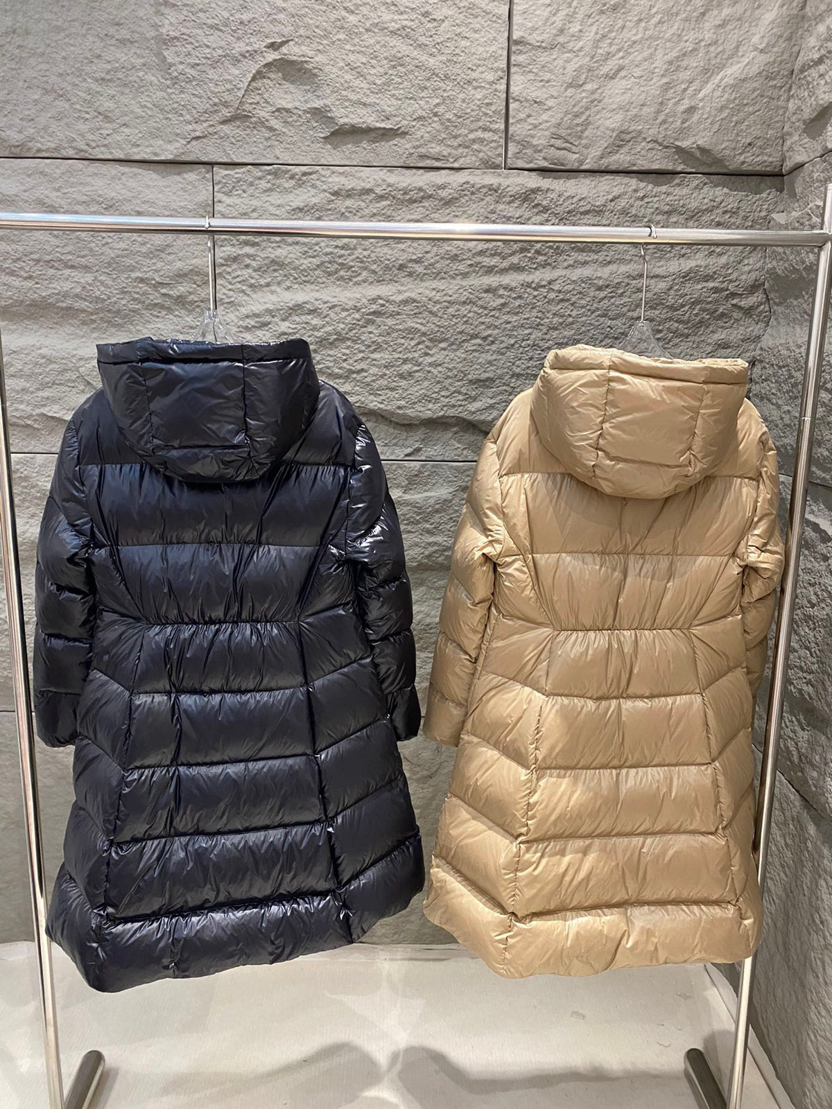 Moncler Bellevue Long Belted Down Jacket - Women's