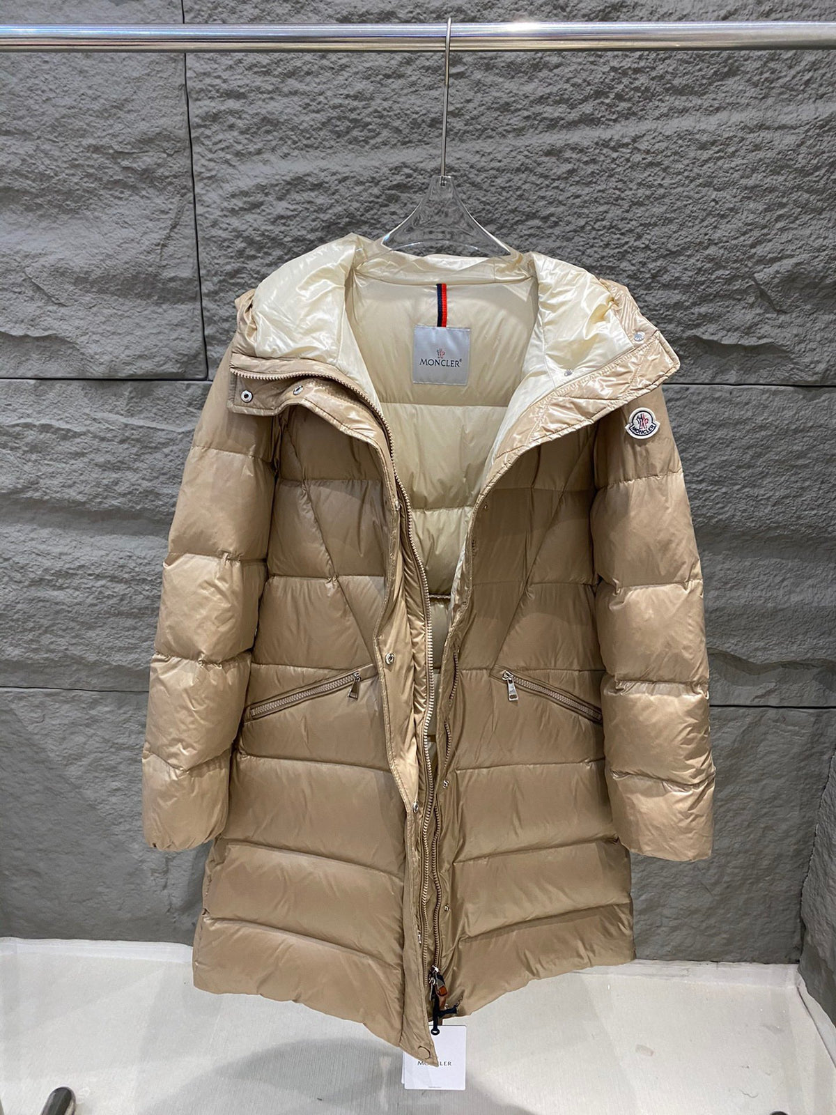 Moncler Bellevue Long Belted Down Jacket - Women's