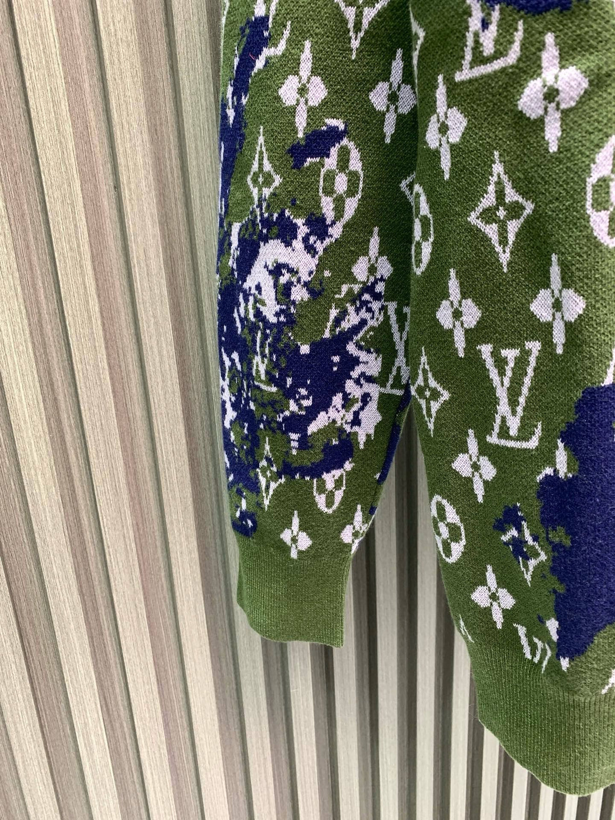 LV Pullover Long Sleeve Polo Knit Shirt