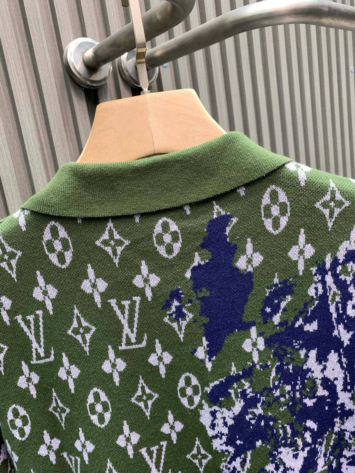 LV Pullover Long Sleeve Polo Knit Shirt