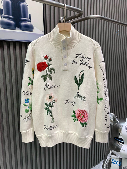 Dior Garden Story Collar Sweater
