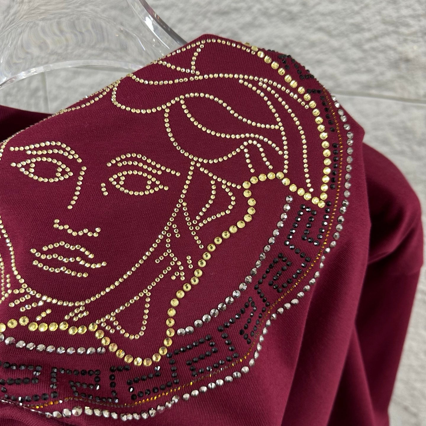 Versace Rhinestone Cotton T-Shirt