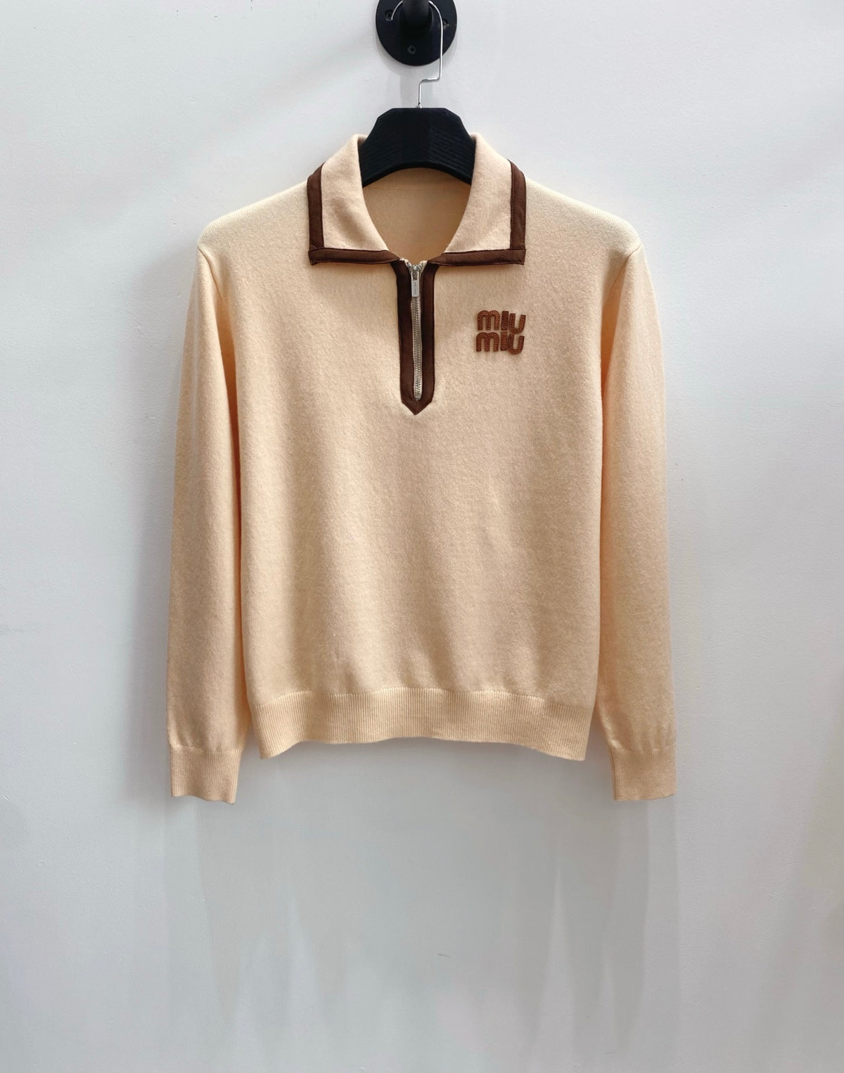 Miu Miu Wool Long Sleeve Kit Sweater Women's