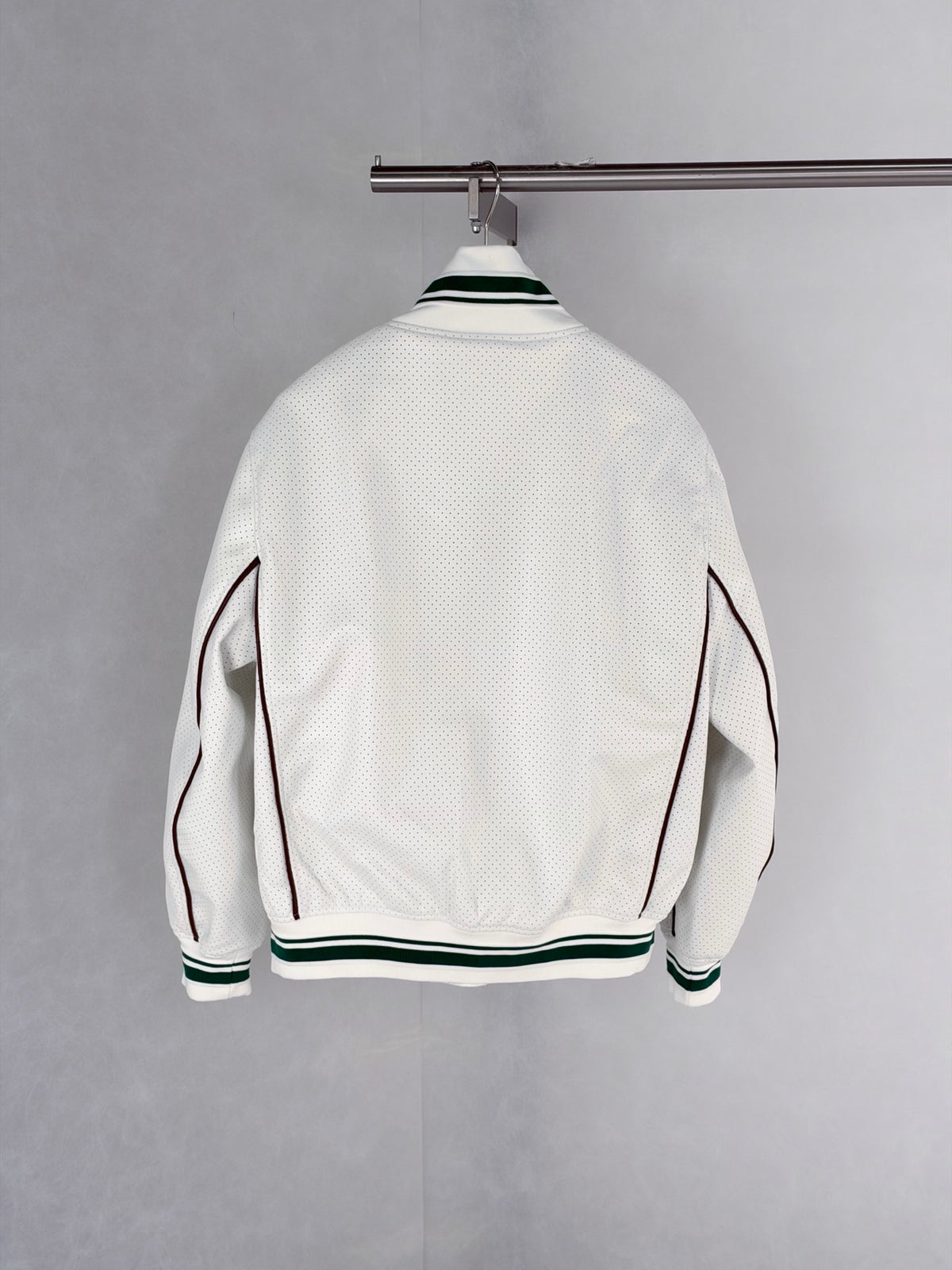 LV Laser-Performance Lychee Texture Leather Jacket