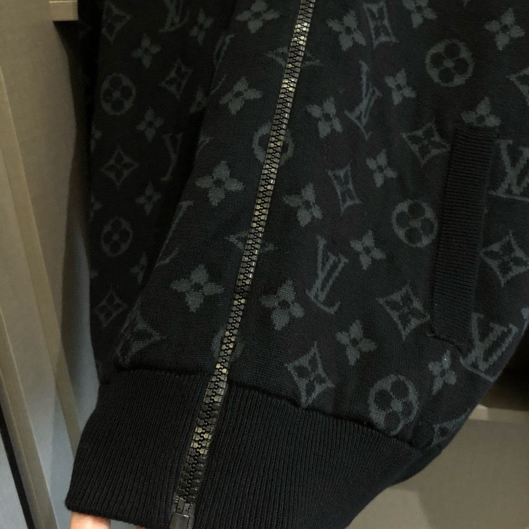 LV Graffit Jacquard Cotton Knit Jacket