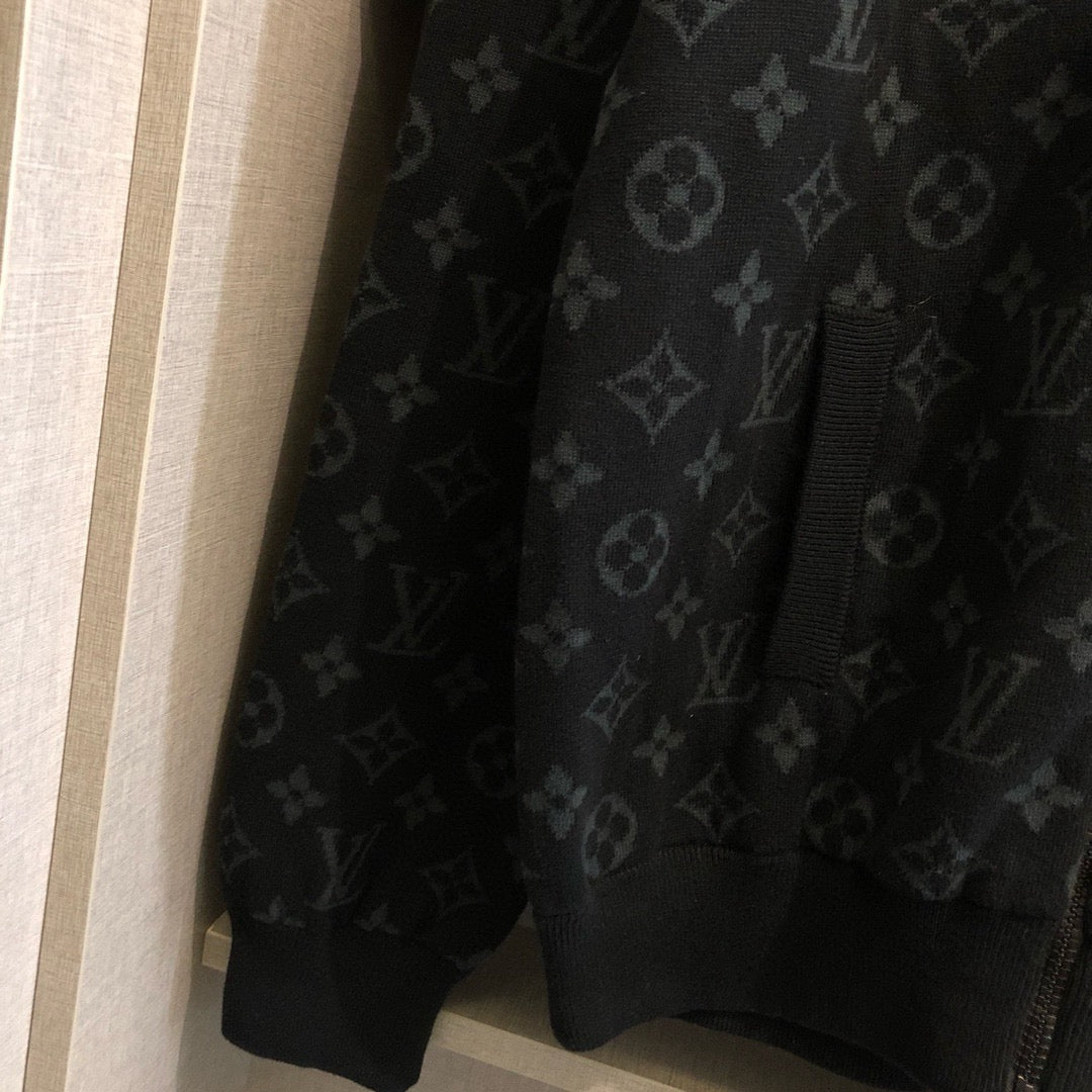 LV Graffit Jacquard Cotton Knit Jacket