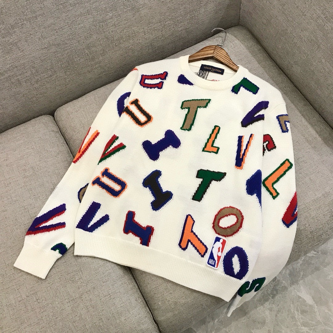 LV & NBA knit sweater