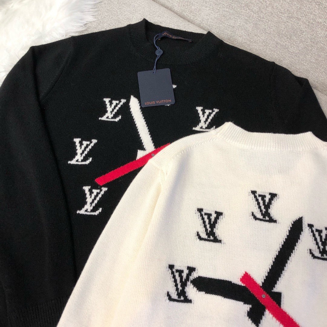 LV Clock Wool Sweater