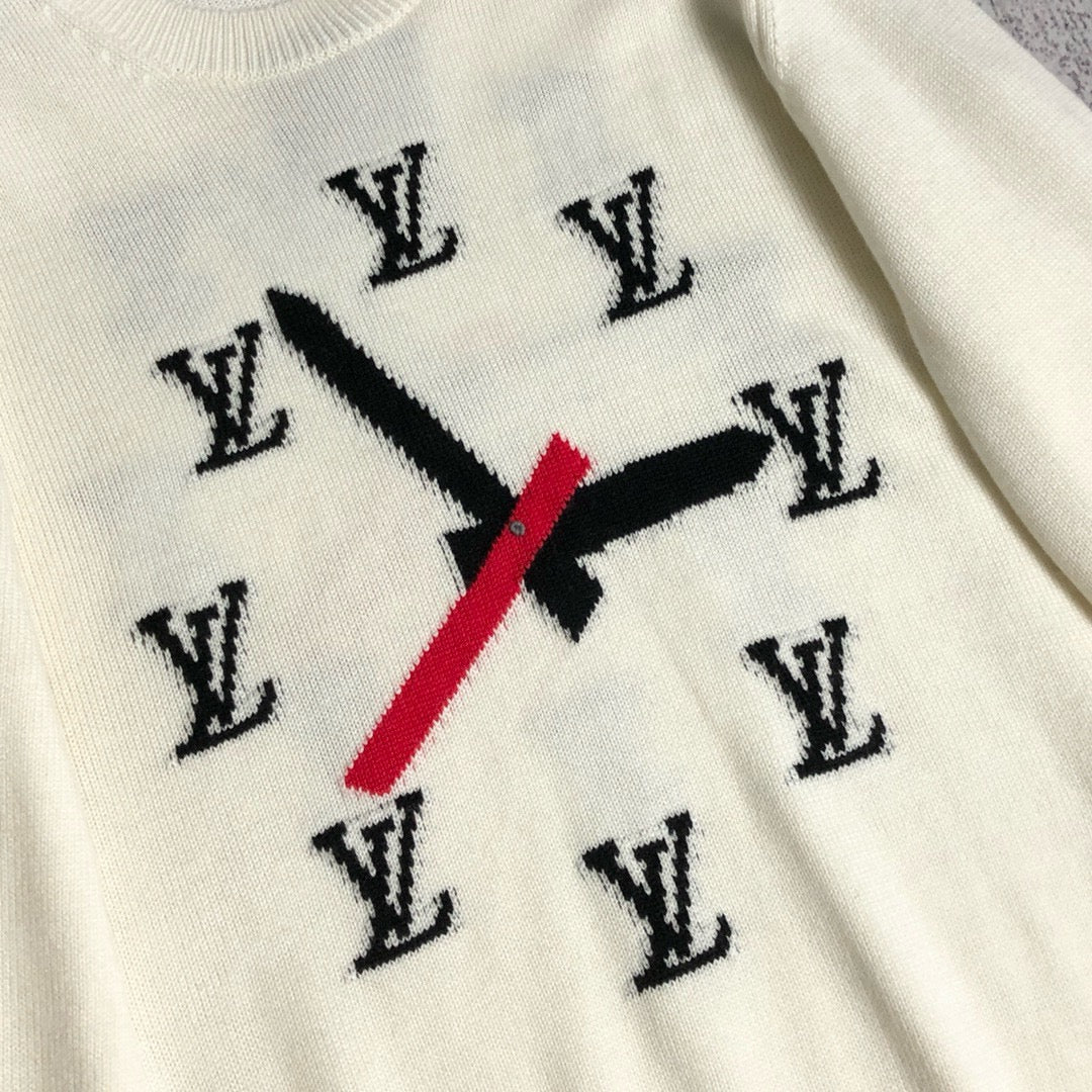 LV Clock Wool Sweater