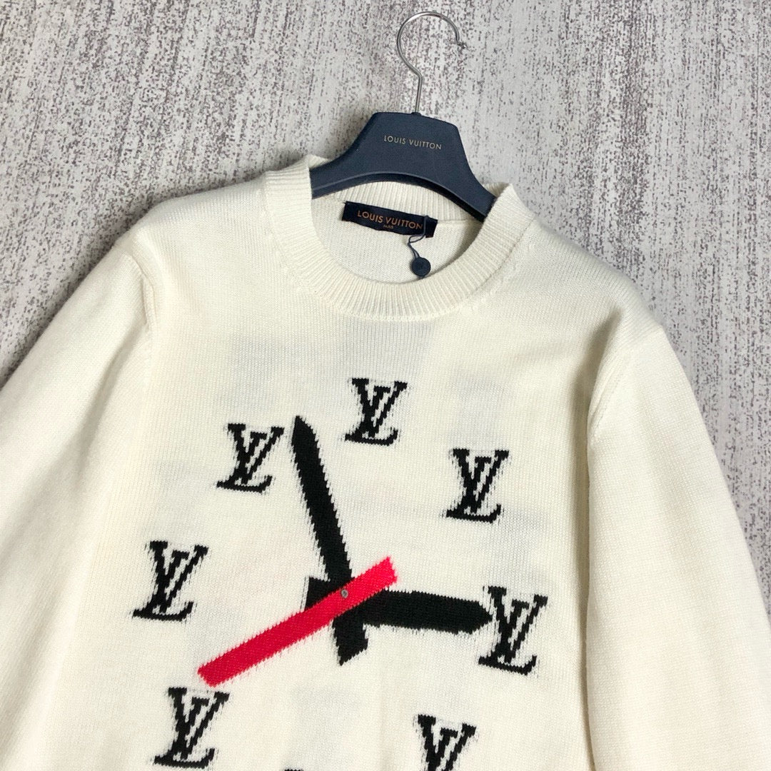 LV Clock Wool Sweater