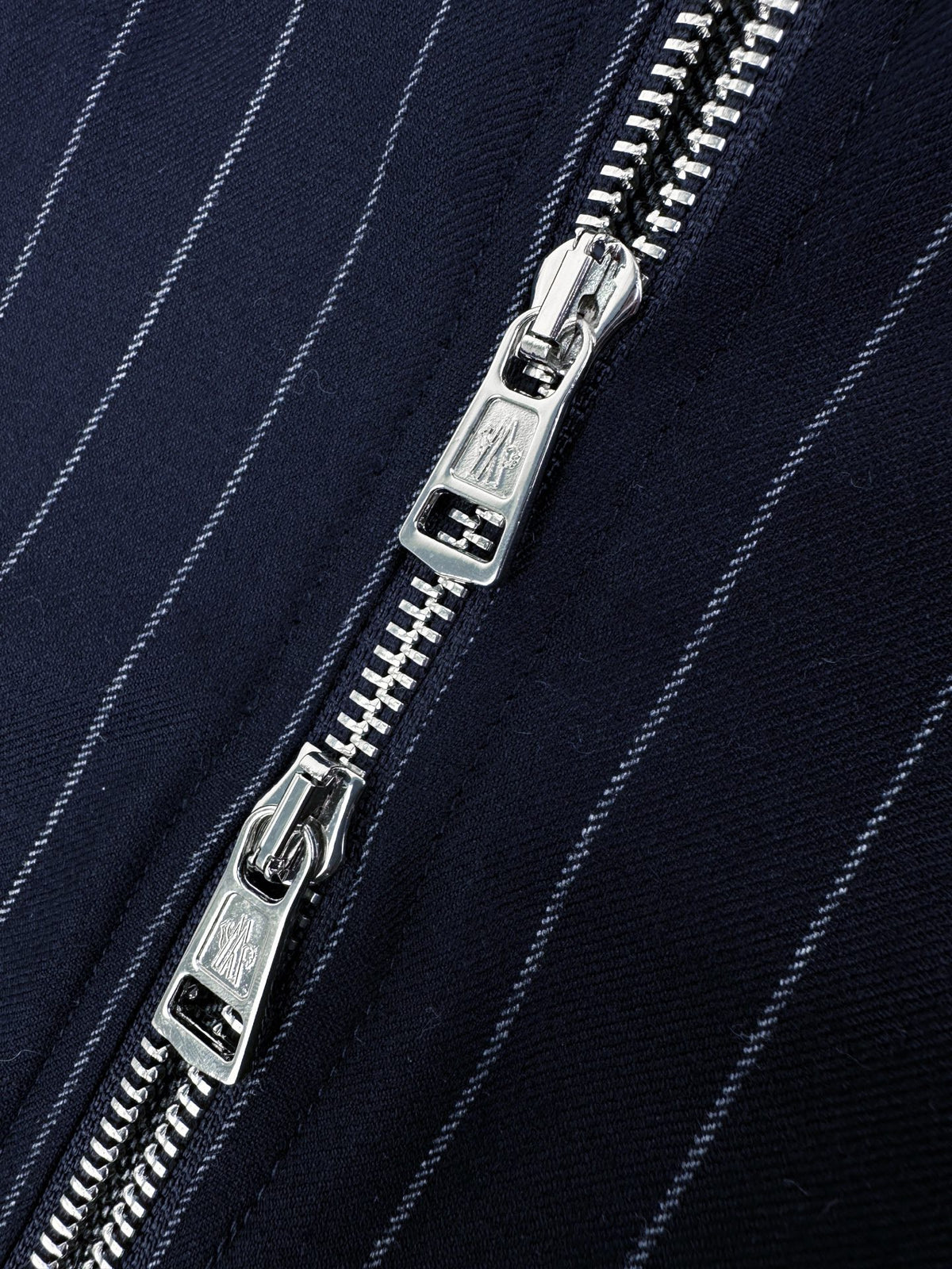 Moncler Wool Striped Zip-Up Jacket