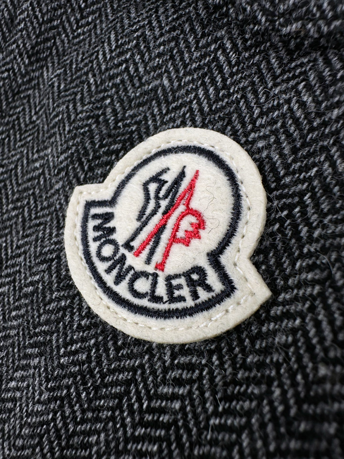 Moncler Wool Striped Zip-Up Jacket