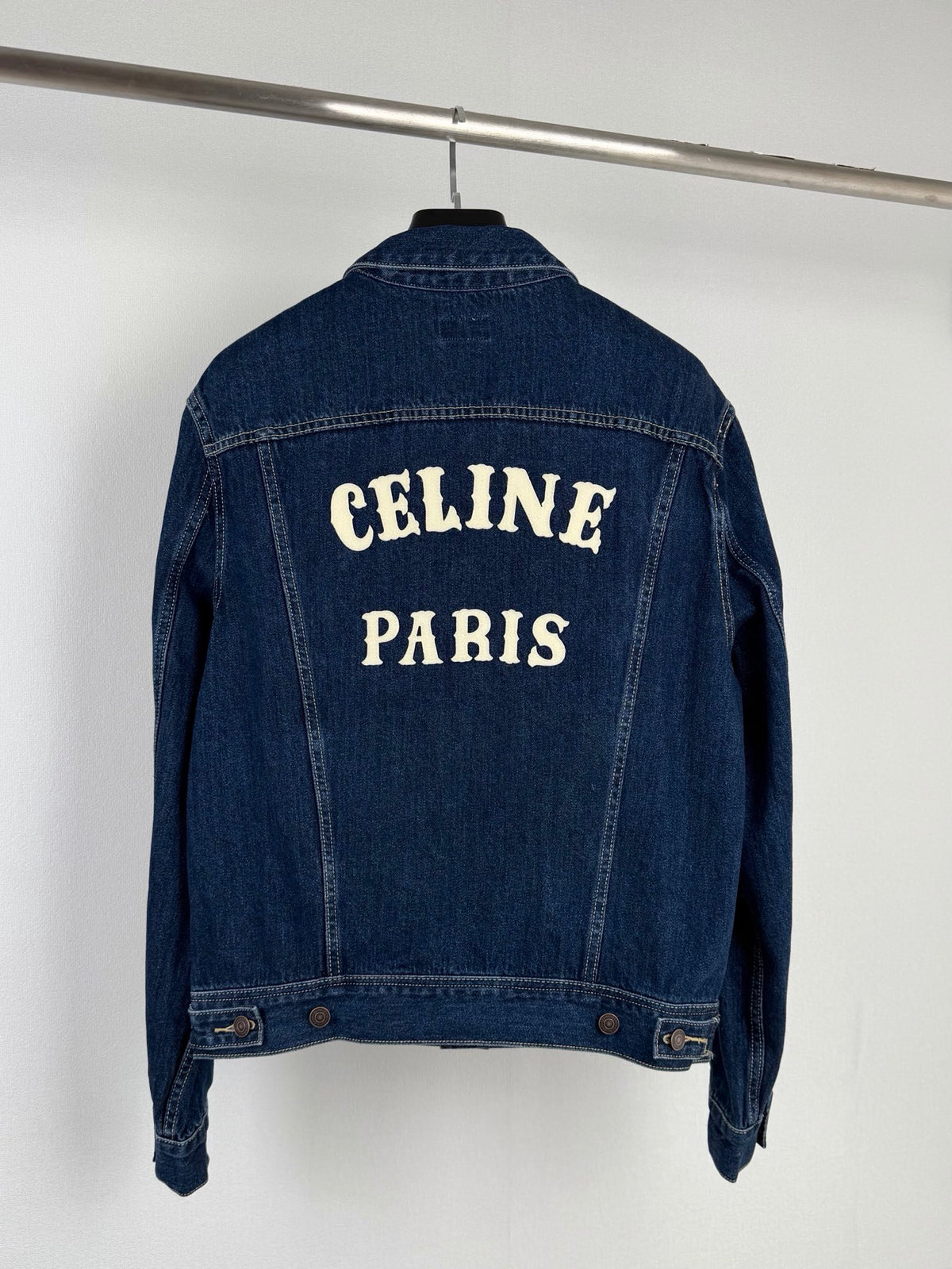 Celine Indigo Washed Denim Jacket