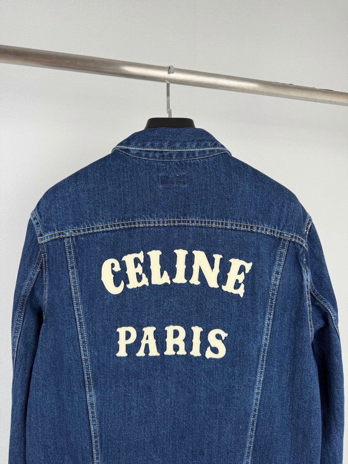 Celine Indigo Washed Denim Jacket