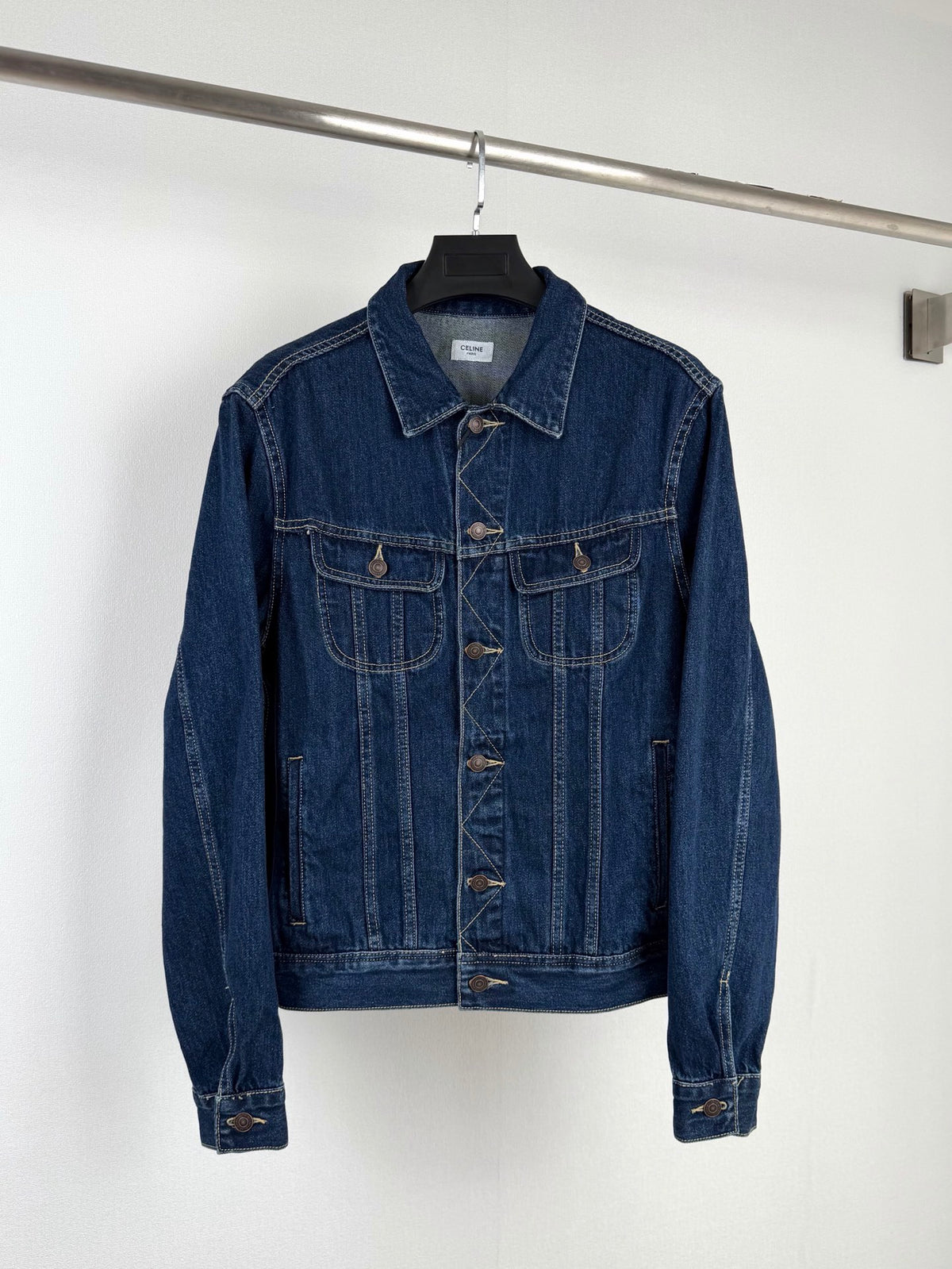 Celine Indigo Washed Denim Jacket