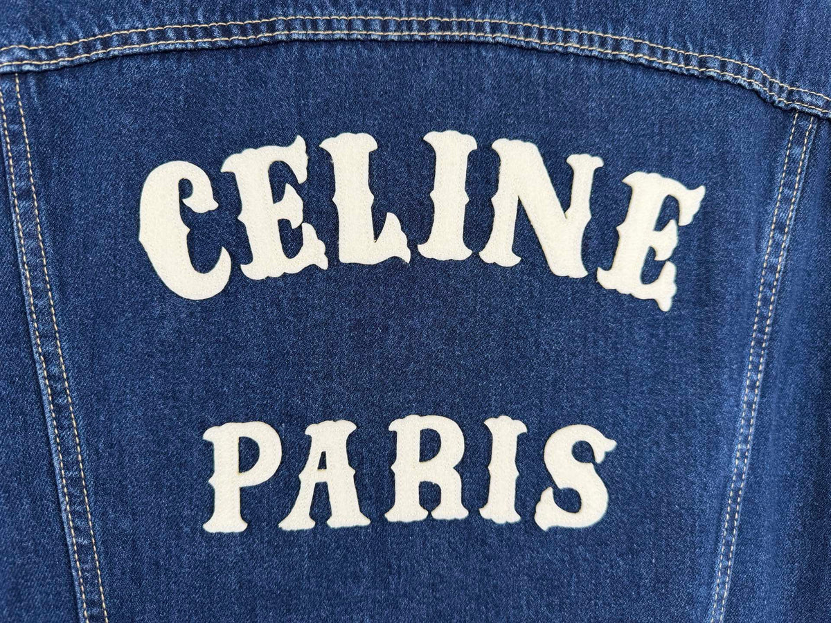 Celine Indigo Washed Denim Jacket
