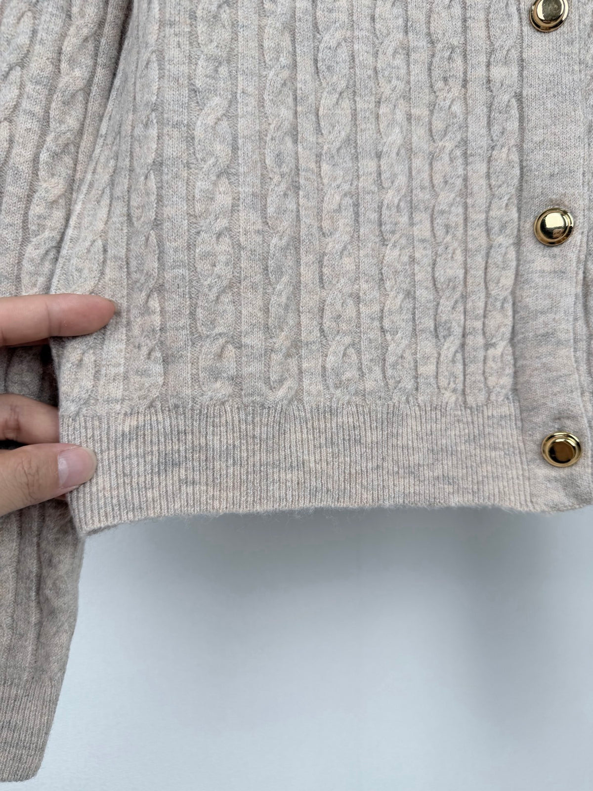 MIU MIU Letter Jacquard Logo Denim Collar Knit Sweater Women's