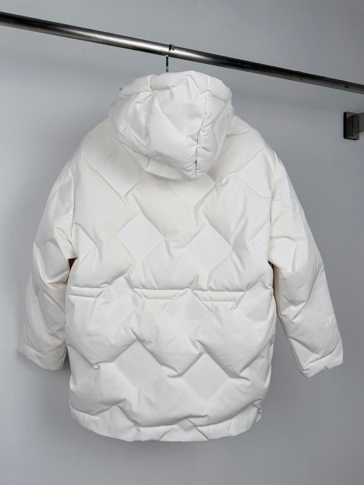 Fendi Jacquard Mid Length Down Jacket - Woman's