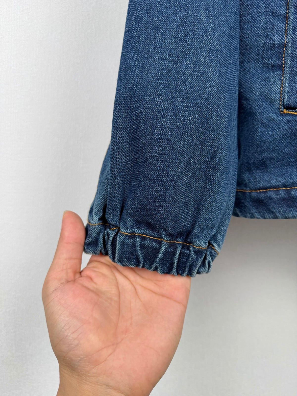 LV Baseball Collar Denim Coach Jacket