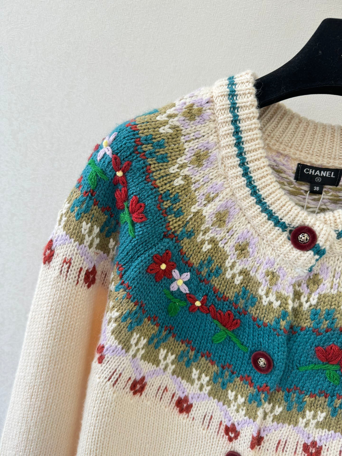 Chanel Crew Neck Cardigan Women's