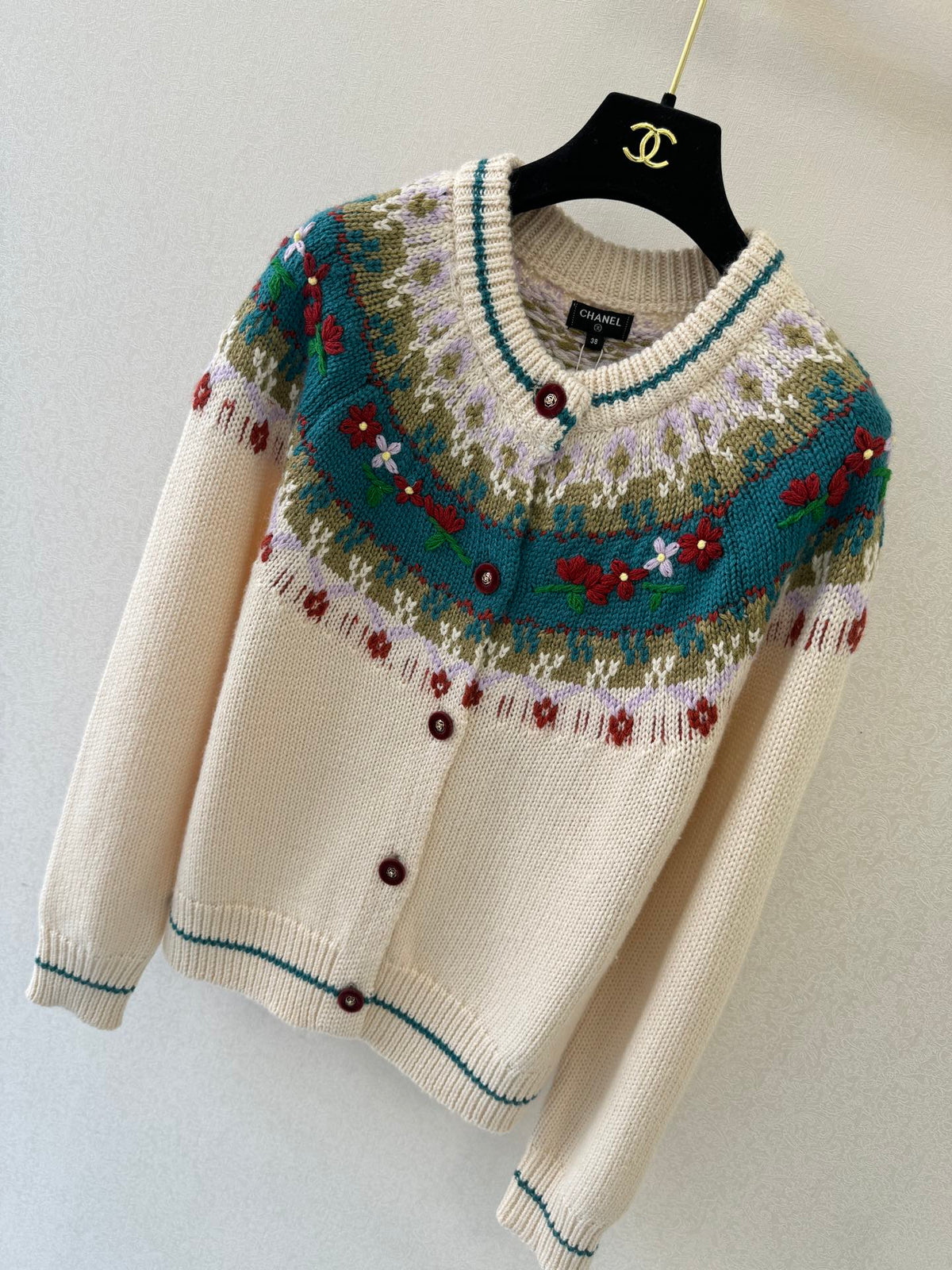 Chanel Crew Neck Cardigan Women's
