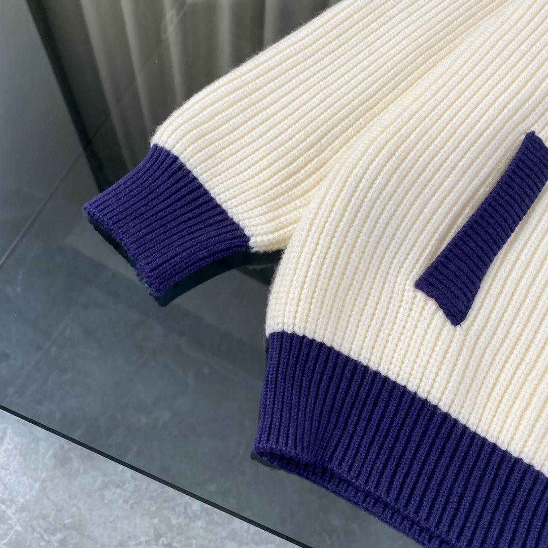 Gucci Double G Zipper Knit Sweater Cardigan