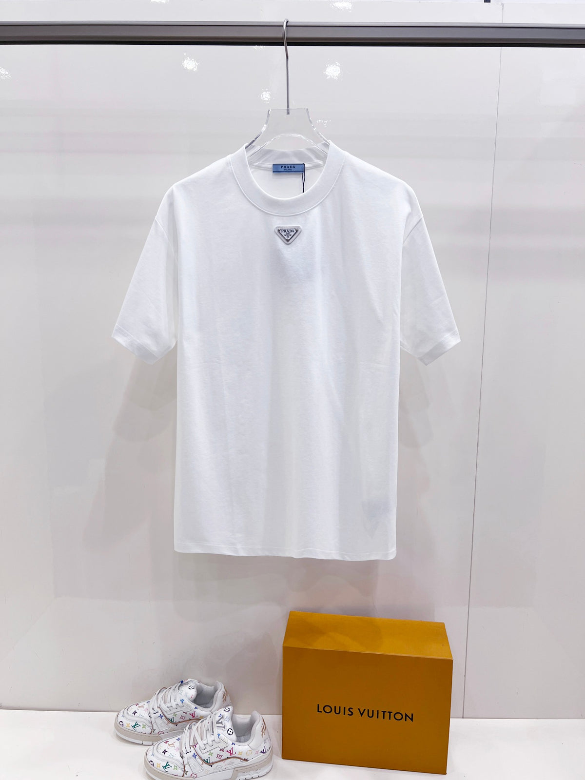 Prada Triangle Logo T-Shirt
