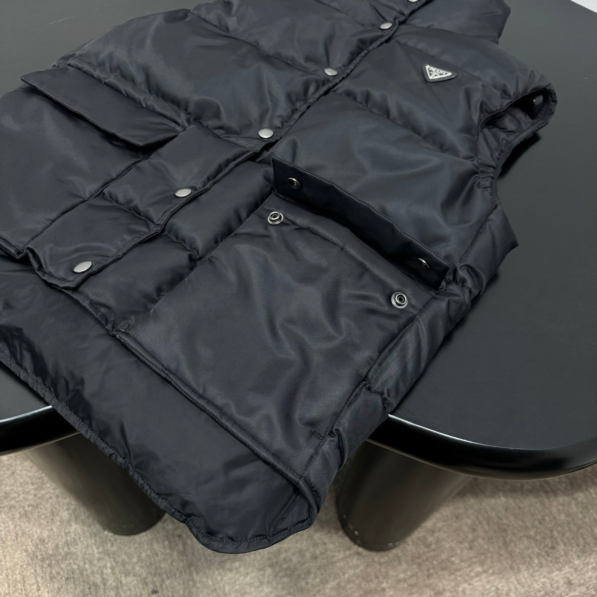 Prada ReNylon Stand Collar Vest