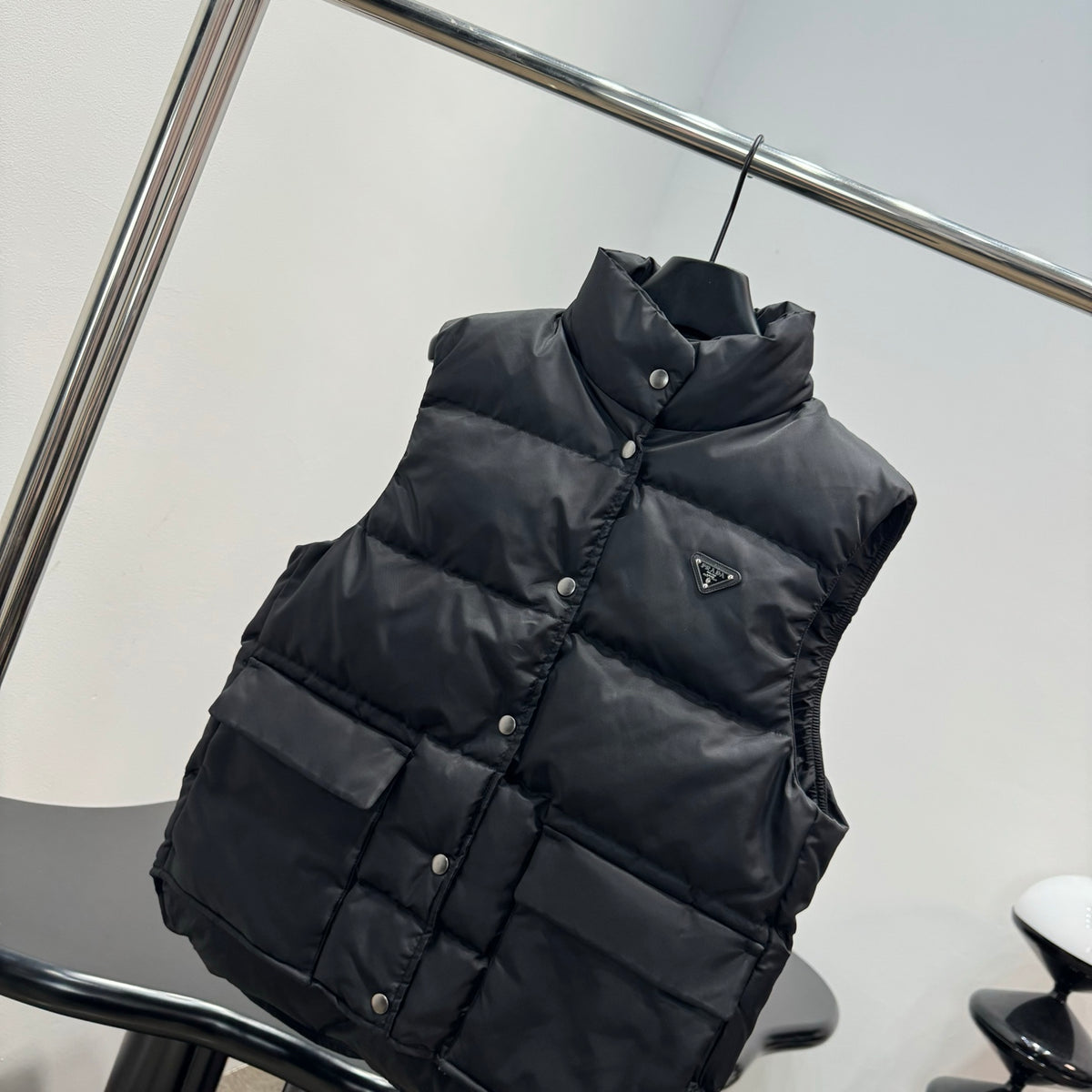Prada ReNylon Stand Collar Vest