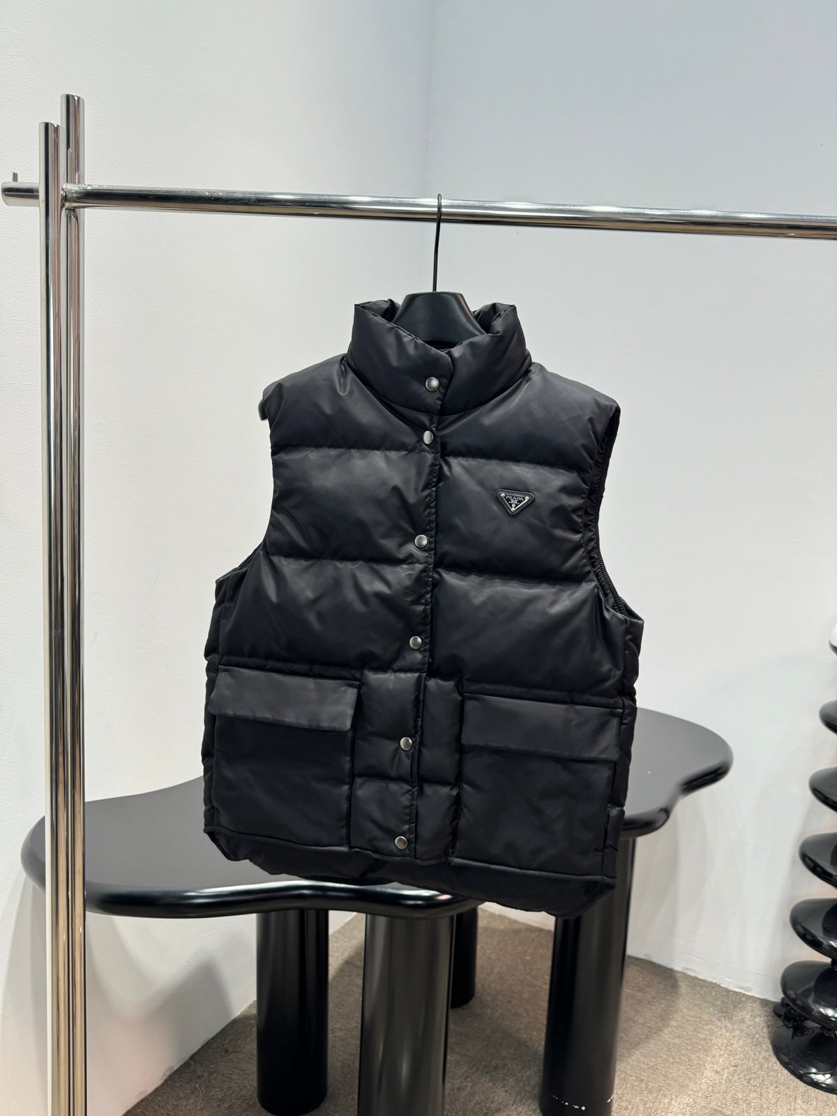 Prada ReNylon Stand Collar Vest