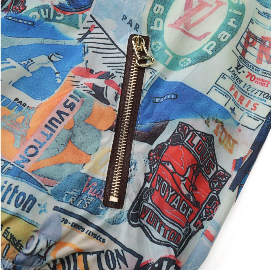 Louis Vuitton Newspaper Print Reversible Jacket
