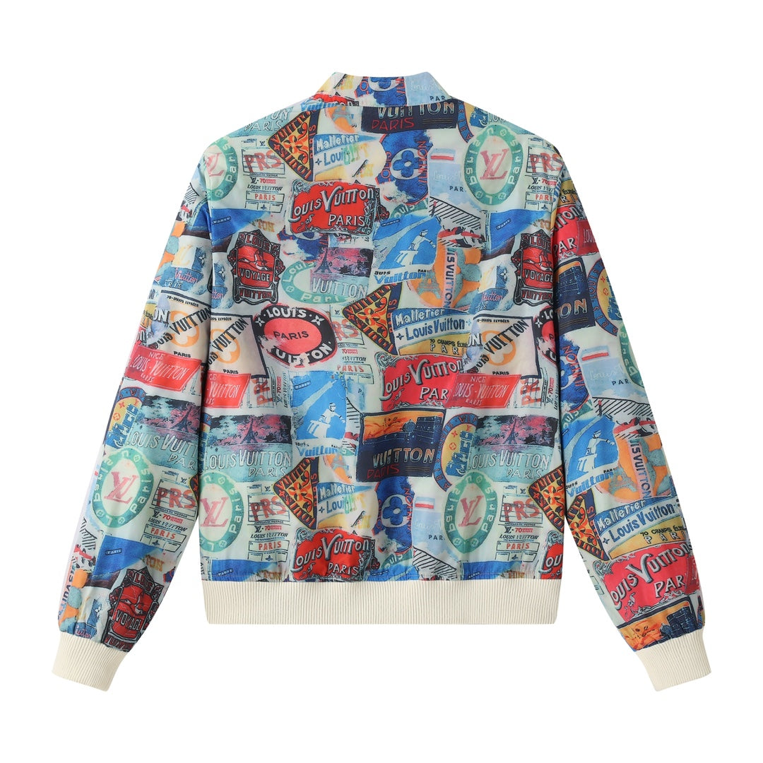 Louis Vuitton Newspaper Print Reversible Jacket