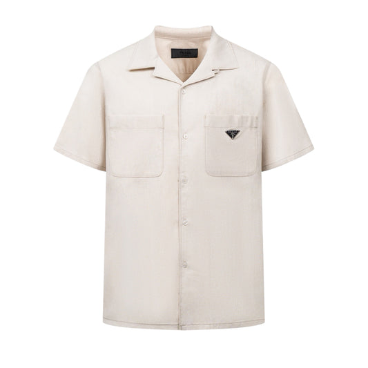 Prada Linen Short Sleeve Shirt
