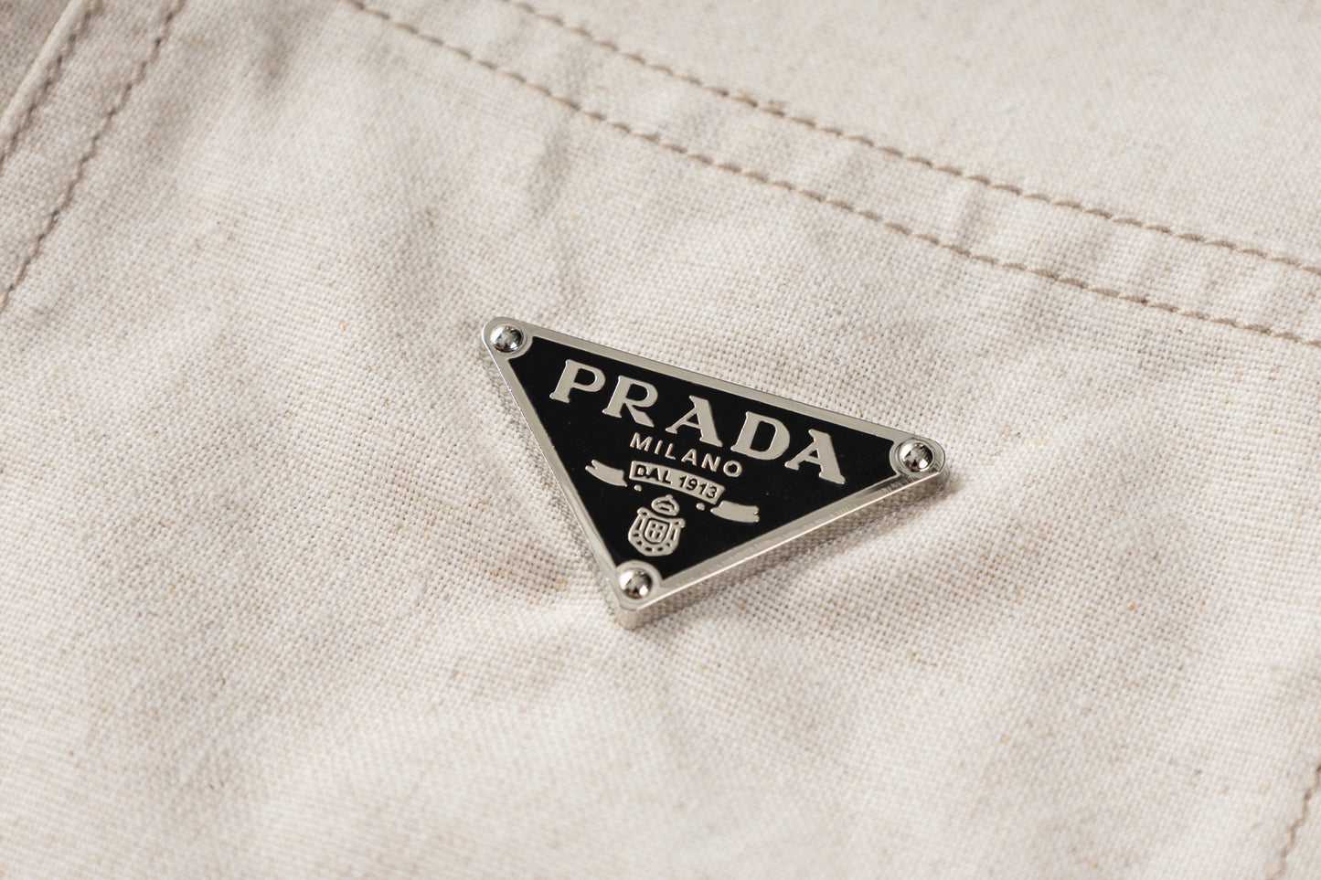 Prada Linen Long Sleeve Shirt
