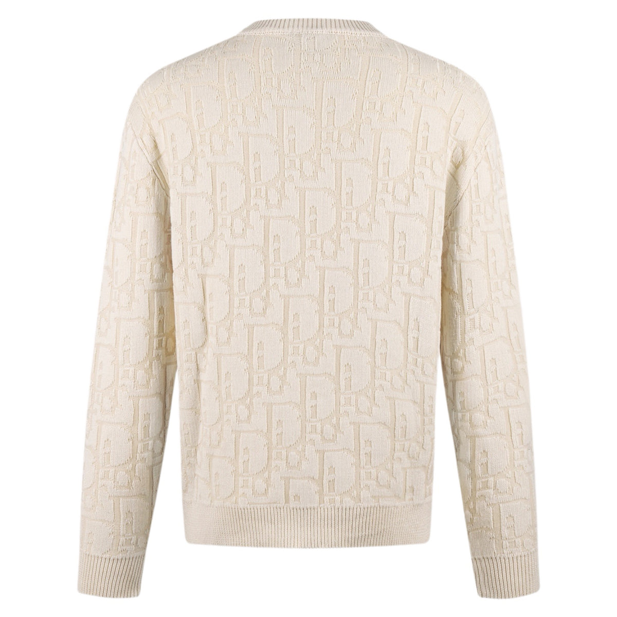 Dior Oblique All-Over Jacquard Crew Neck Sweater