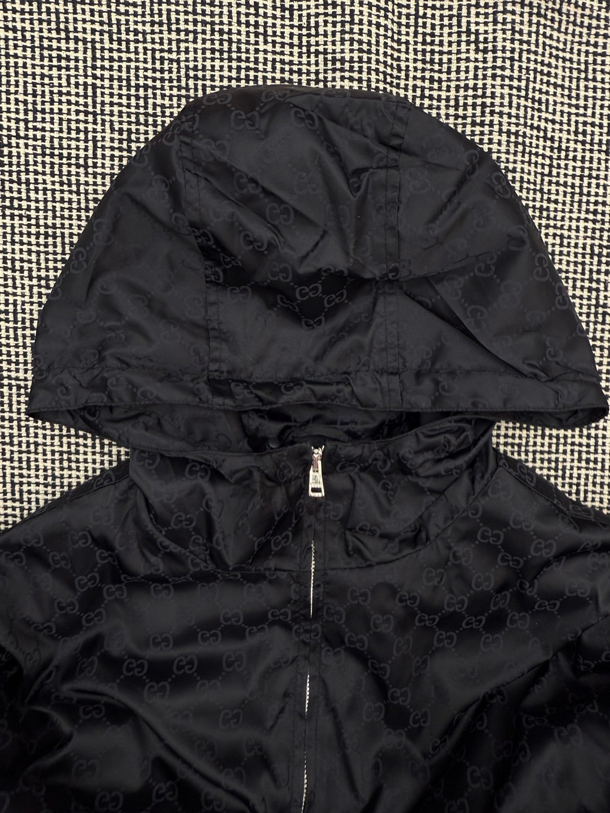 Gucci All-over Print Trench Coat/Jacket